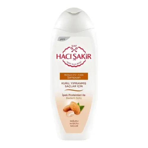 Șampon Haci Sakir 500ml 2 în 1 Migdale și Lapte (Bdem)
