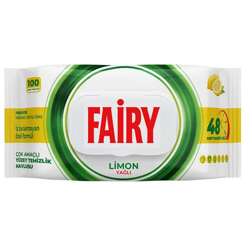 Șervețele umede de curățare Fairy 100 buc Limon