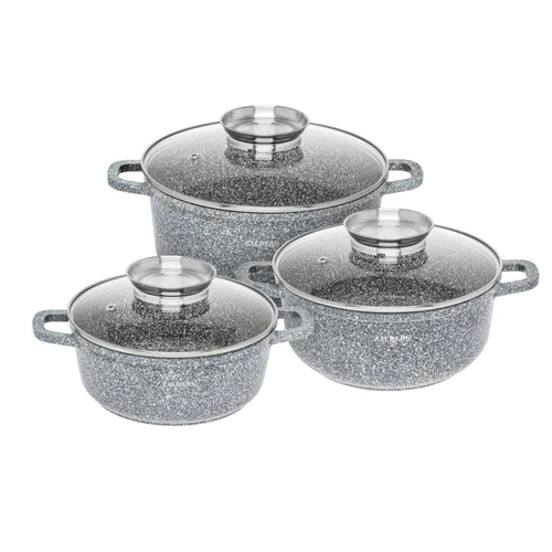 Set ceaune  2.2/3.9/5.8 L marmura  BH 6036CRM